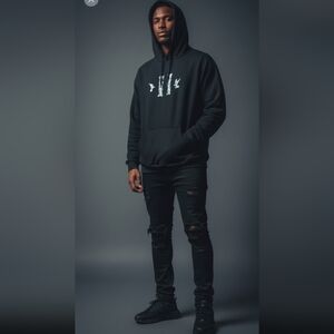 MIGOS Culture 2 ll Black Hoodie Men's Size XL Embroidered‎ Quavo offset take off